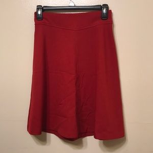 Red circle skirt
